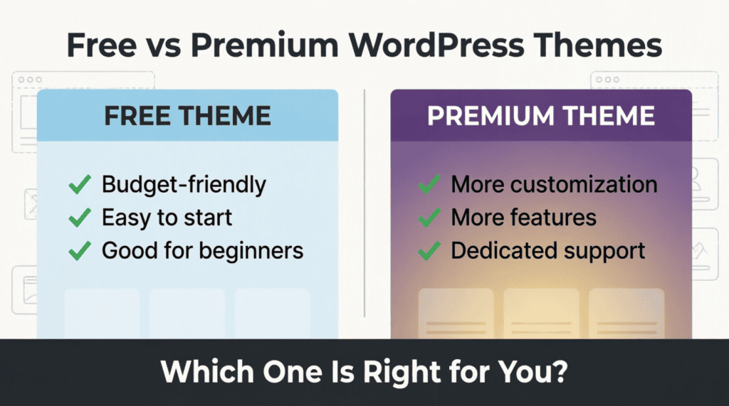 Free vs Premium WordPress Theme
